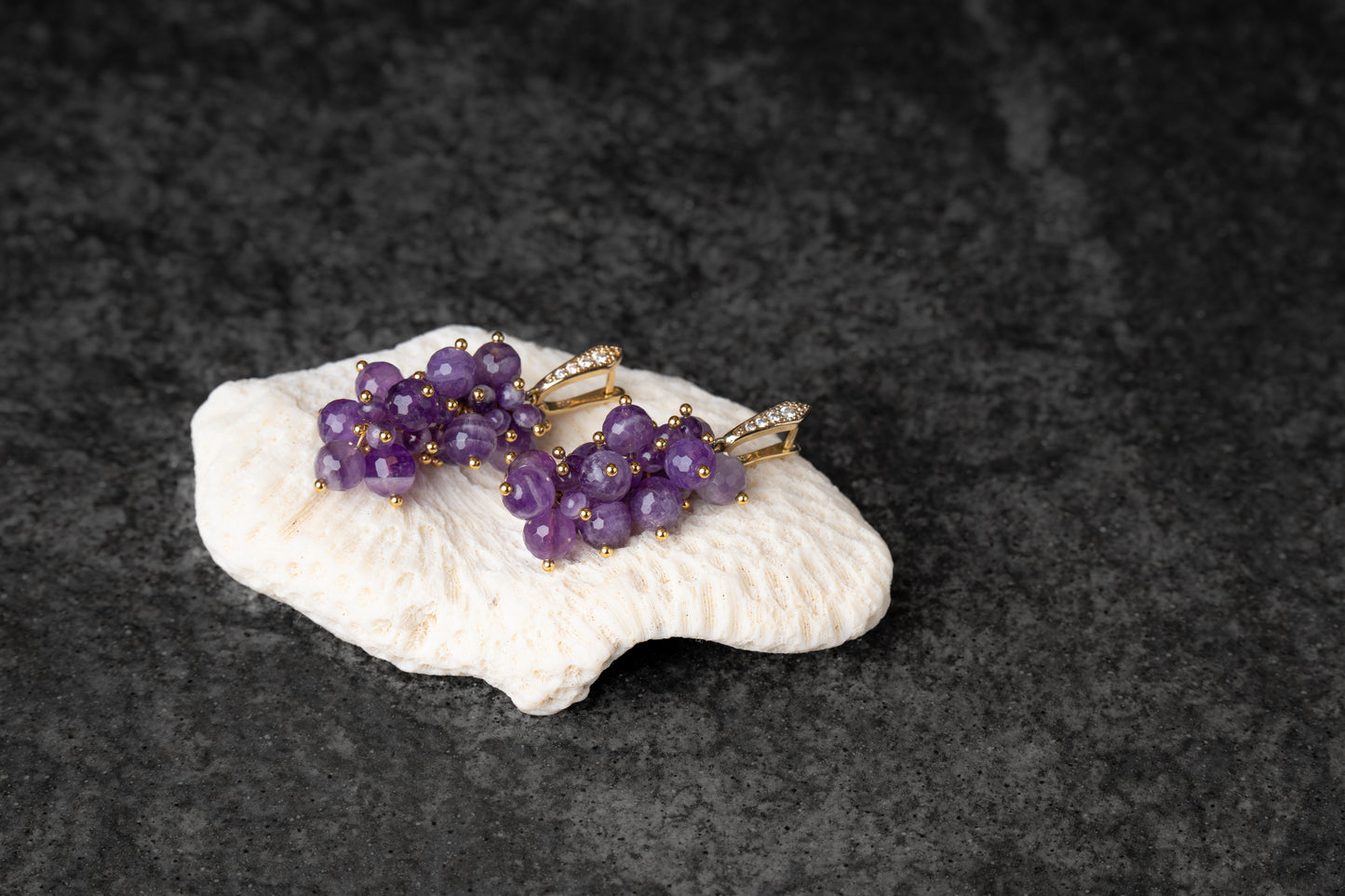 Ohhringe „Royal Violet“