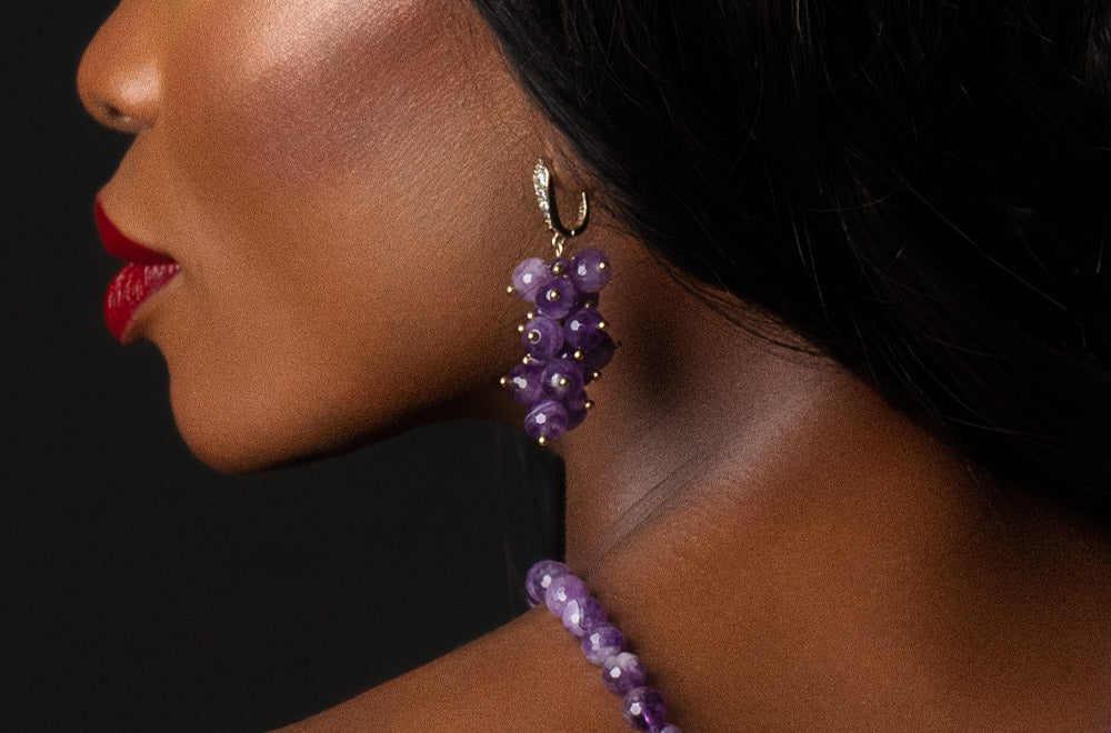 Ohhringe „Royal Violet“
